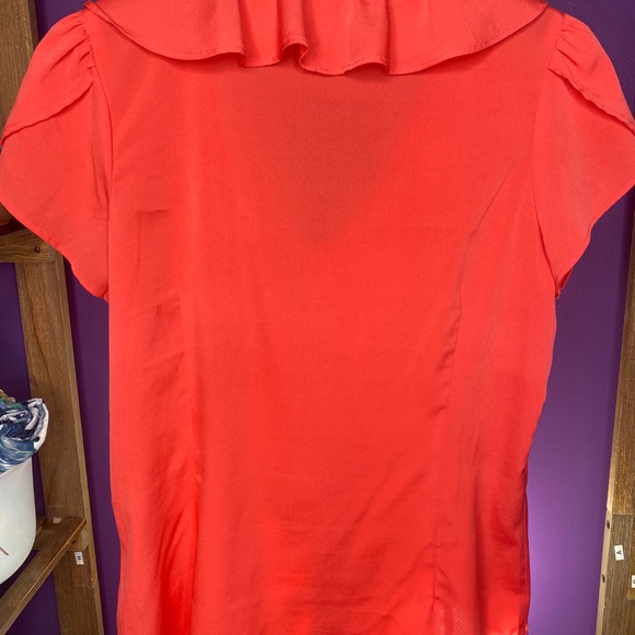 Coral Ruffle Blouse - Picture 2 of 3